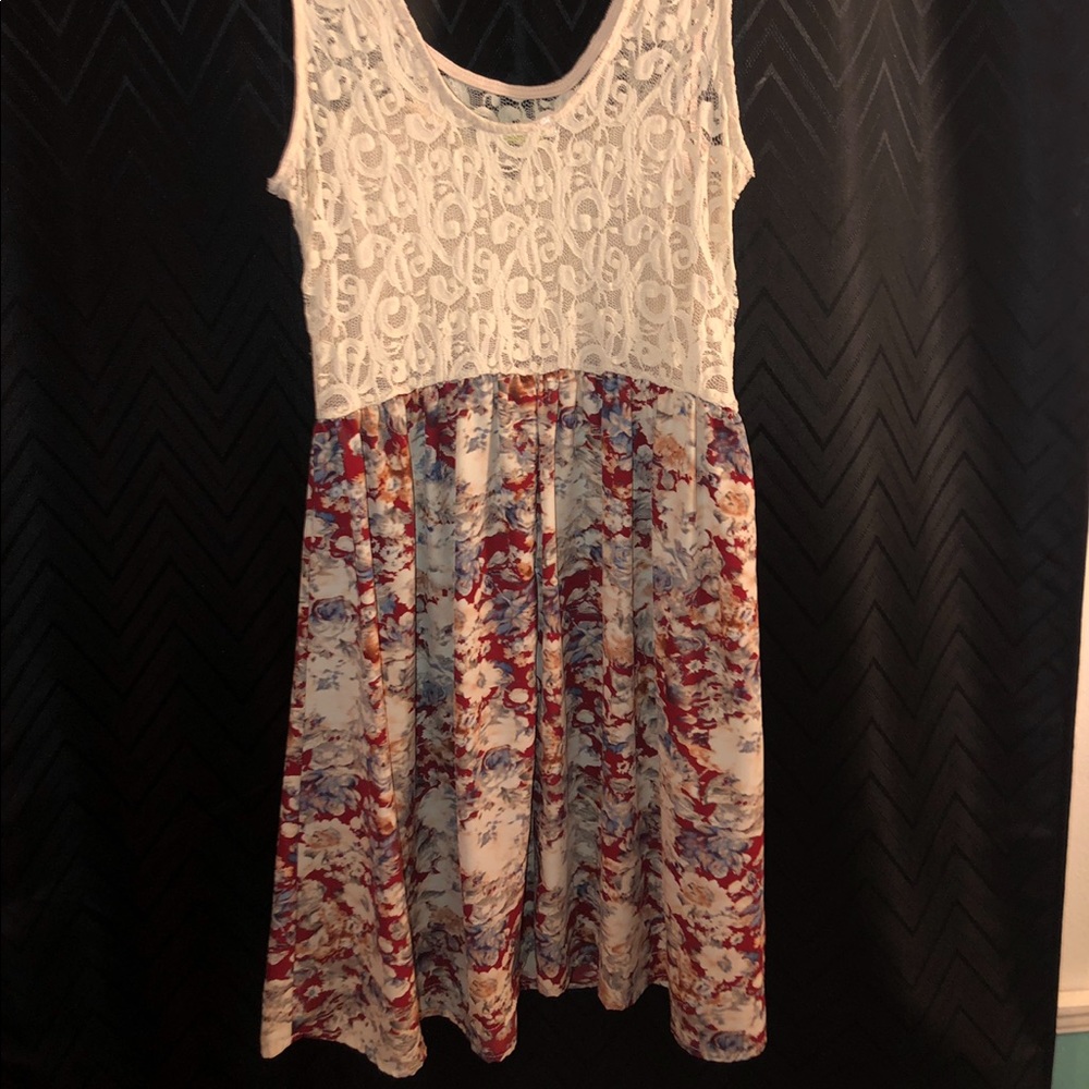 OLIVE TREE FLORAL DRESS